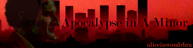 Banner for zombie fanfic Apocalypse in A Minor