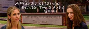 Banner for Fuffy fanfic A Friendly Challenge Between Two Slayers
